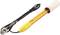 Un pH-mètre doté d'une électrode jaune et d'un câble noir, adapté pour mesurer le pH dans les liquides.