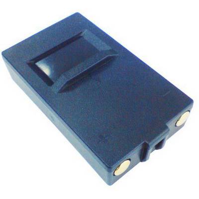 Un boîtier rectangulaire en plastique bleu avec des contacts métalliques visibles sur un côté.