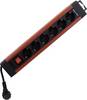 Bloc multiprise avec interrupteur REV 0014612613 x6 cuivre, noir contact de protection 1 pc(s)