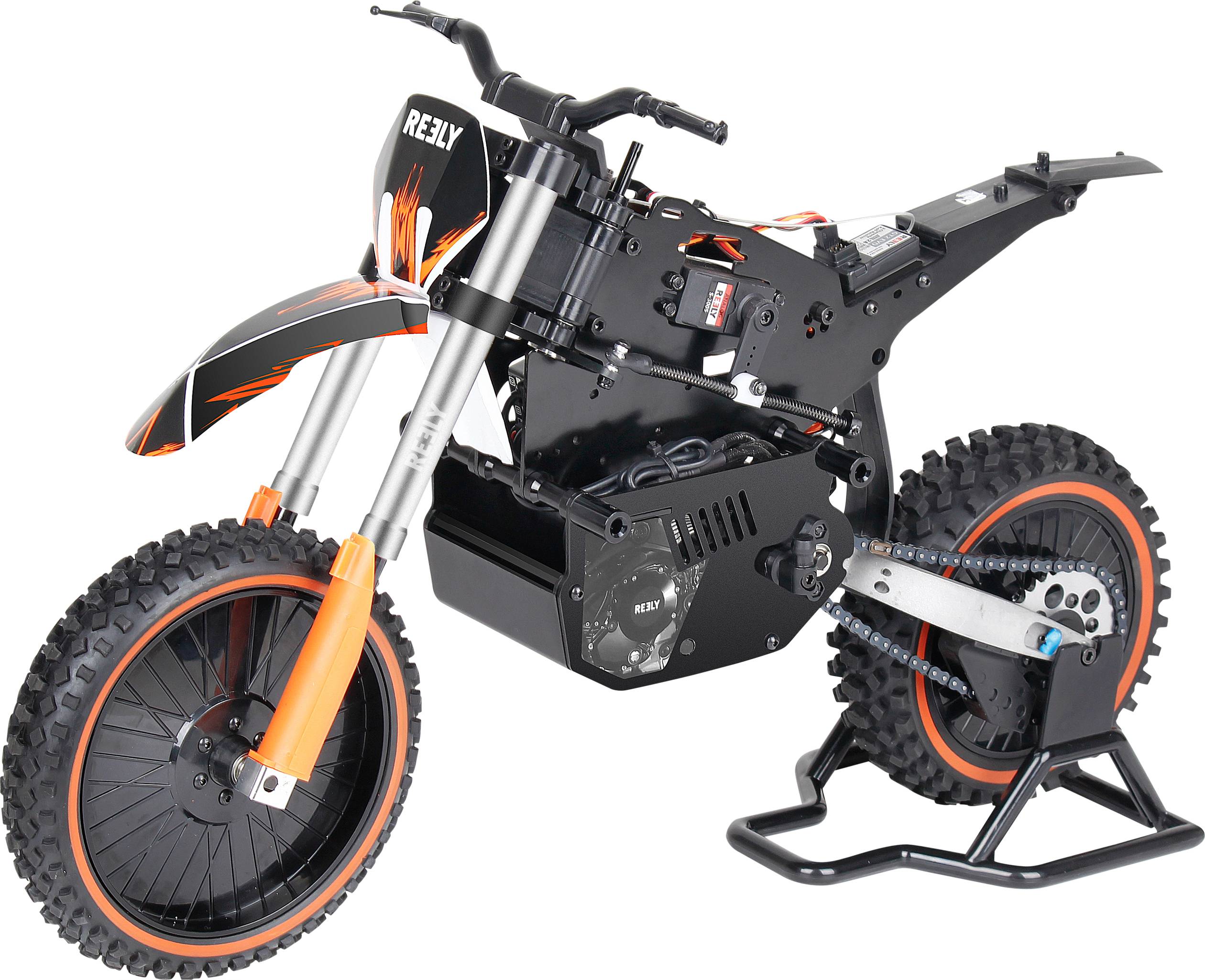 Reely Dirtbike brushless 1 4 Moto  RC  lectrique pr t  