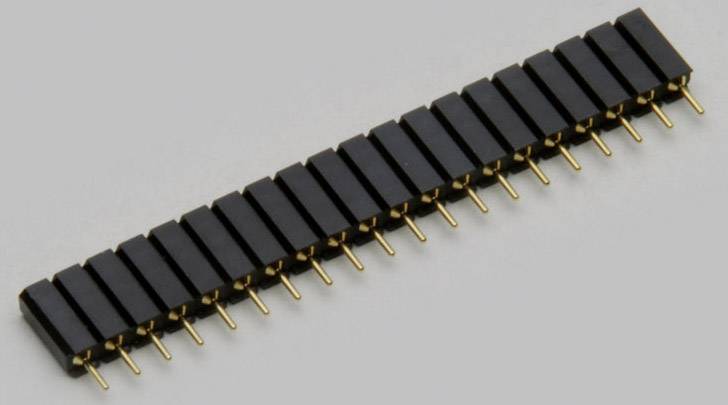 TRU COMPONENTS Barrette femelle (de précision) Nbr de rangées: 1 Nombre de pôles par rangée: 2 TC-2506450 1 pc(s)