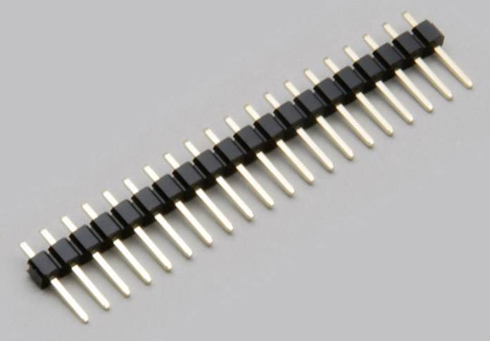 TRU COMPONENTS TC-2506249 Barrette mâle (standard) Nbr de rangées: 1 Nombre de pôles par rangée: 5 1 pc(s)