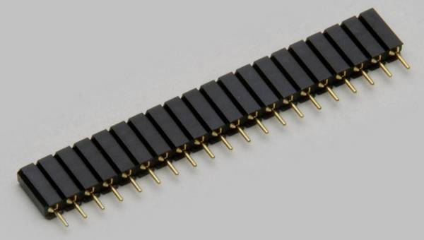 TRU COMPONENTS Barrette femelle (de précision) Nbr de rangées: 1 Nombre de pôles par rangée: 12 TC-2506457 1 pc(s)
