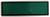 Un écran LED rectangulaire vert encadré d'un cadre argenté, utilisé pour afficher des informations ou des messages.