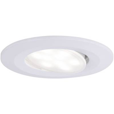 Une applique LED ronde blanche au design épuré, diffusant une lumière blanche. Idéale pour les intérieurs modernes.
