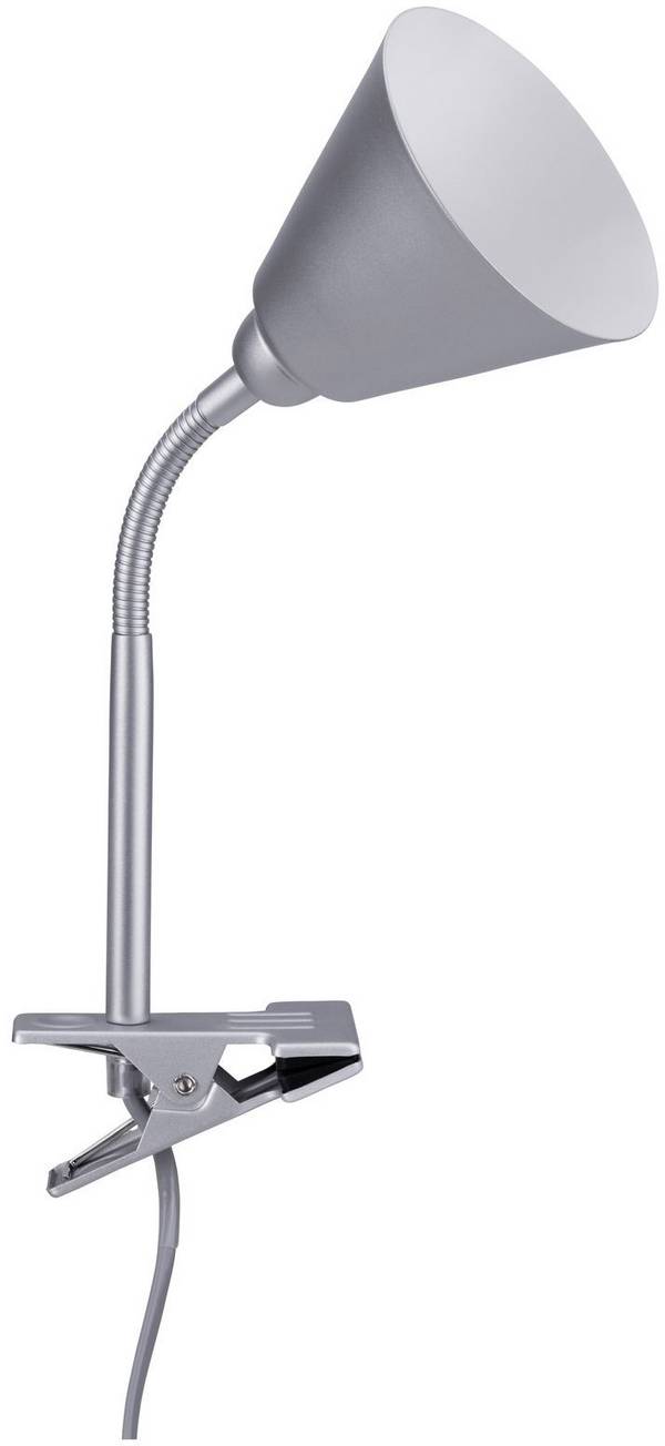 Spot à pince 1x E14 sans ampoule Paulmann Vitis 95432 gris 1 pc(s)