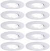 Paulmann Calla Spot LED encastrable pour salle de bains jeu de 10 60 W IP65 blanc mat