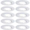 Paulmann Spot LED encastrable pour salle de bains jeu de 10 60 W blanc mat
