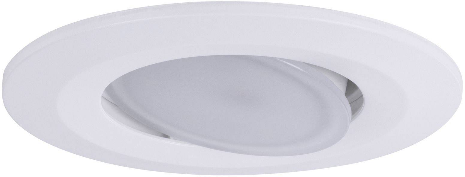Luminaire encastré blanc, rond, au design épuré, adapté pour une installation au plafond à l'intérieur.