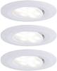 Paulmann Calla Spot LED encastrable pour salle de bains jeu de 3 18 W IP65 blanc mat