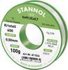 Stannol Kristall 600 Fairtin Étain à souder sans plomb sans plomb Sn99,3Cu0,7 REL0 100 g 0.5 mm