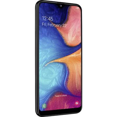 Smartphone avec écran coloré ; Heure et date : '12:45, vendredi, 22 février' ; Texte : 'Déverrouillez en glissant l'écran'