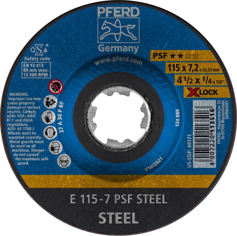 PFERD TOOLS 62011115 Disque à ébarber à moyeu déporté Diamètre 115 mm 10 pc(s)