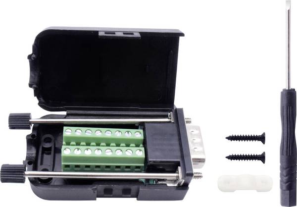 TRU COMPONENTS T1904C098 Kit embase SUB-D mâle Nombre de pôles: 15 raccord à vis 1 pc(s)