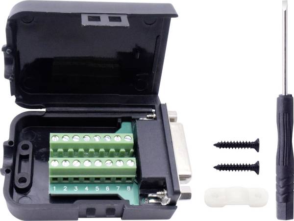 TRU COMPONENTS T1904C093 Kit embase SUB-D femelle Nombre de pôles: 15 raccord à vis 1 pc(s)