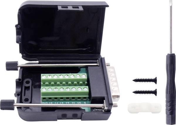 TRU COMPONENTS  T1904C094 Kit embase SUB-D mâle  Nombre de pôles: 15 raccord à vis 1 pc(s)