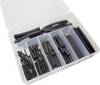 Hongshang Sort. S-127 Assortiment de gaines thermorétractables noir Taux de retreint:2:1 127 parties