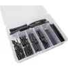 Hongshang Sort. S-127 Assortiment de gaines thermorétractables noir Taux de retreint:2:1 127 parties