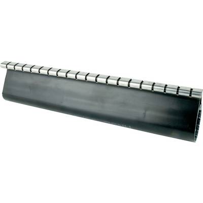 Barre magnétique avec revêtement métallique, d'environ 30 cm de long, utilisée pour fixer de manière sécurisée des outils ou des objets sur des surfaces métalliques.