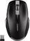 Souris d'ordinateur sans fil noire 'CHERRY MW 2310 2.0' avec molette de défilement, touches plus et moins, et récepteur USB à côté.