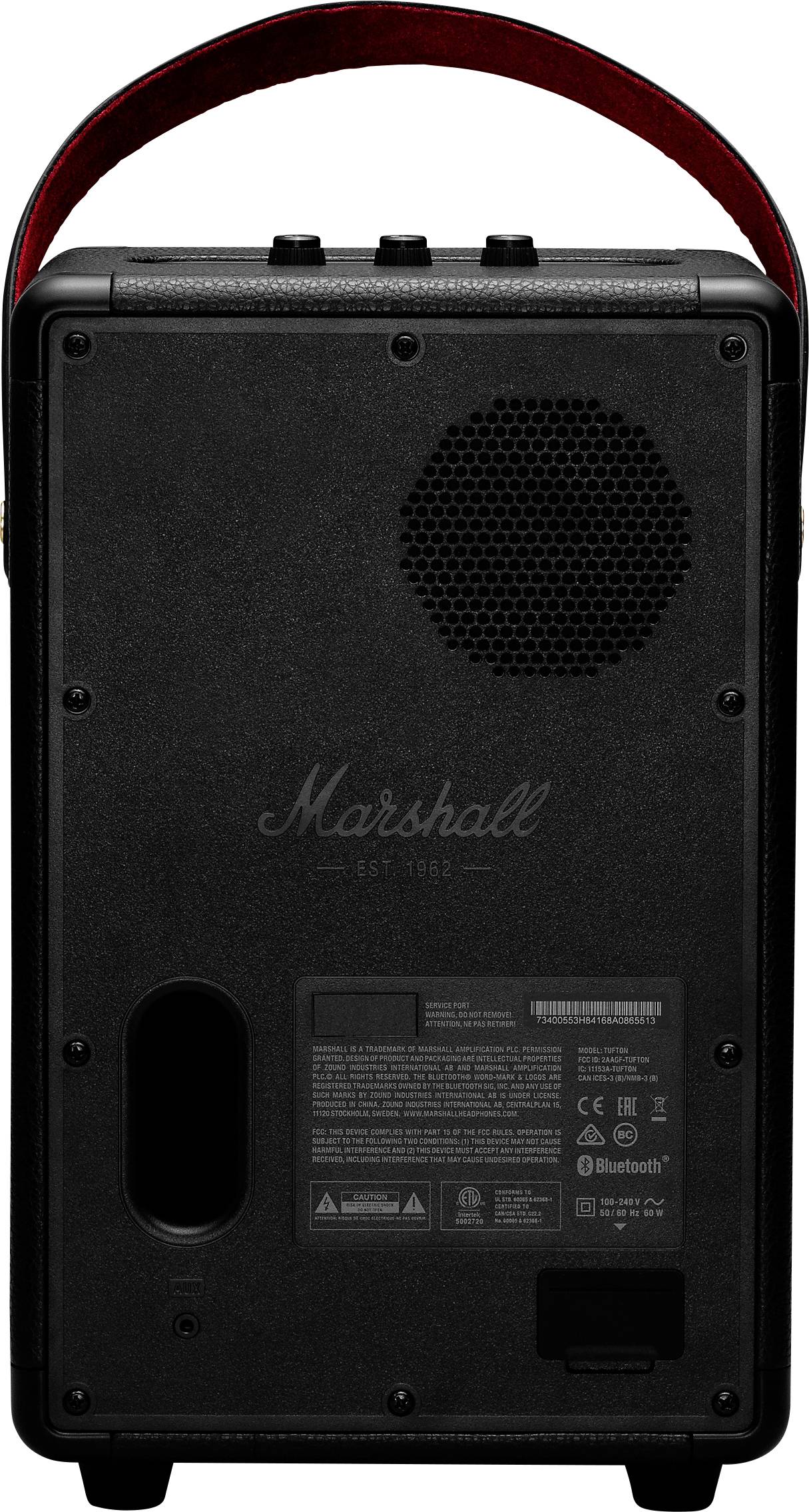 Marshall Tufton Enceinte Bluetooth AUX, protégée contre les projections d'eau noir-1