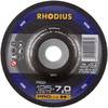 Rhodius 200213 RS2 Disque à ébarber à moyeu déporté Diamètre 125 mm Ø de perçage 22.23 mm acier 1 pc(s)