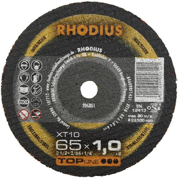 Rhodius XT10 MINI 205067 Disque à tronçonner 100 mm 1 pc(s) acier inoxydable, acier