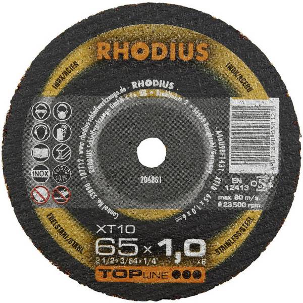 Rhodius XT10 MINI 206803 Disque à tronçonner 75 mm 1 pc(s) acier inoxydable, acier