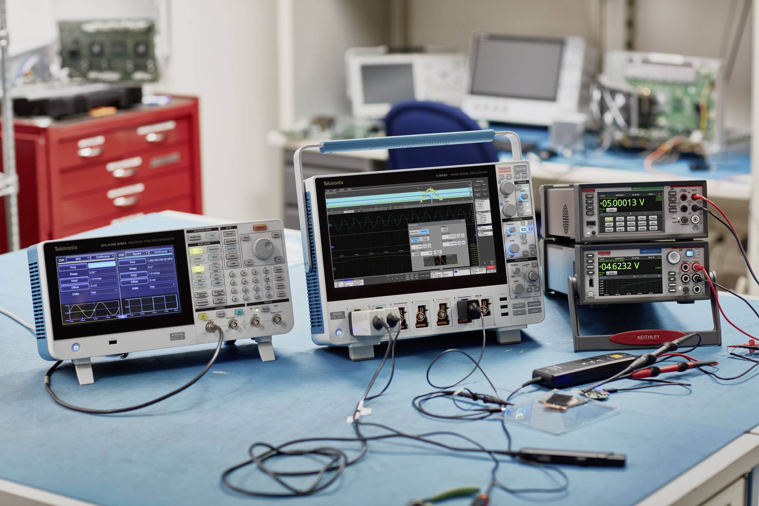 Oscilloscope numérique Tektronix MSO46 4-BW-1500 1.5 GHz 6.25 Géch/s 31.25 Mpts 12 bits-2