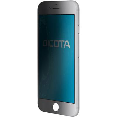 Un smartphone avec un fond d'écran bleu portant l'inscription 'DICOTA'. L'appareil est présenté de face.