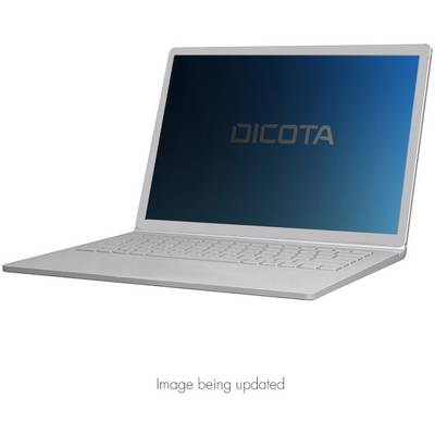 Ordinateur portable argenté avec écran ouvert, affichant le logo 'DICOTA'. L'image est en cours de mise à jour.