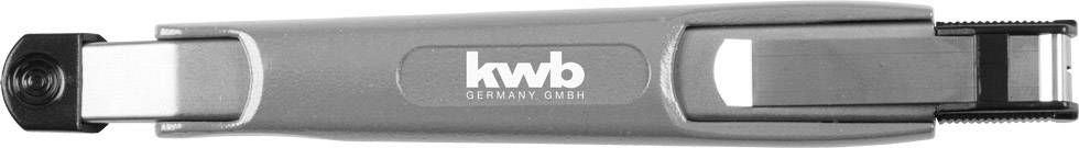 Un cutter gris avec une poignée noire et l'inscription 'kwb GERMANY GMBH' sur le côté.