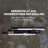 Deux stylets de saisie Adonit Pro 4 en aluminium et en cuivre sur une surface en pierre. Texte : 'Fabriqués à partir de matériaux de haute qualité'.