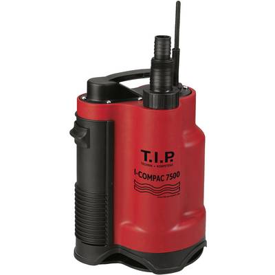 Pompe à eau rouge avec poignée noire et éléments de commande, modèle 'T.I.P. I-Compac 7500', adaptée à un usage technique.