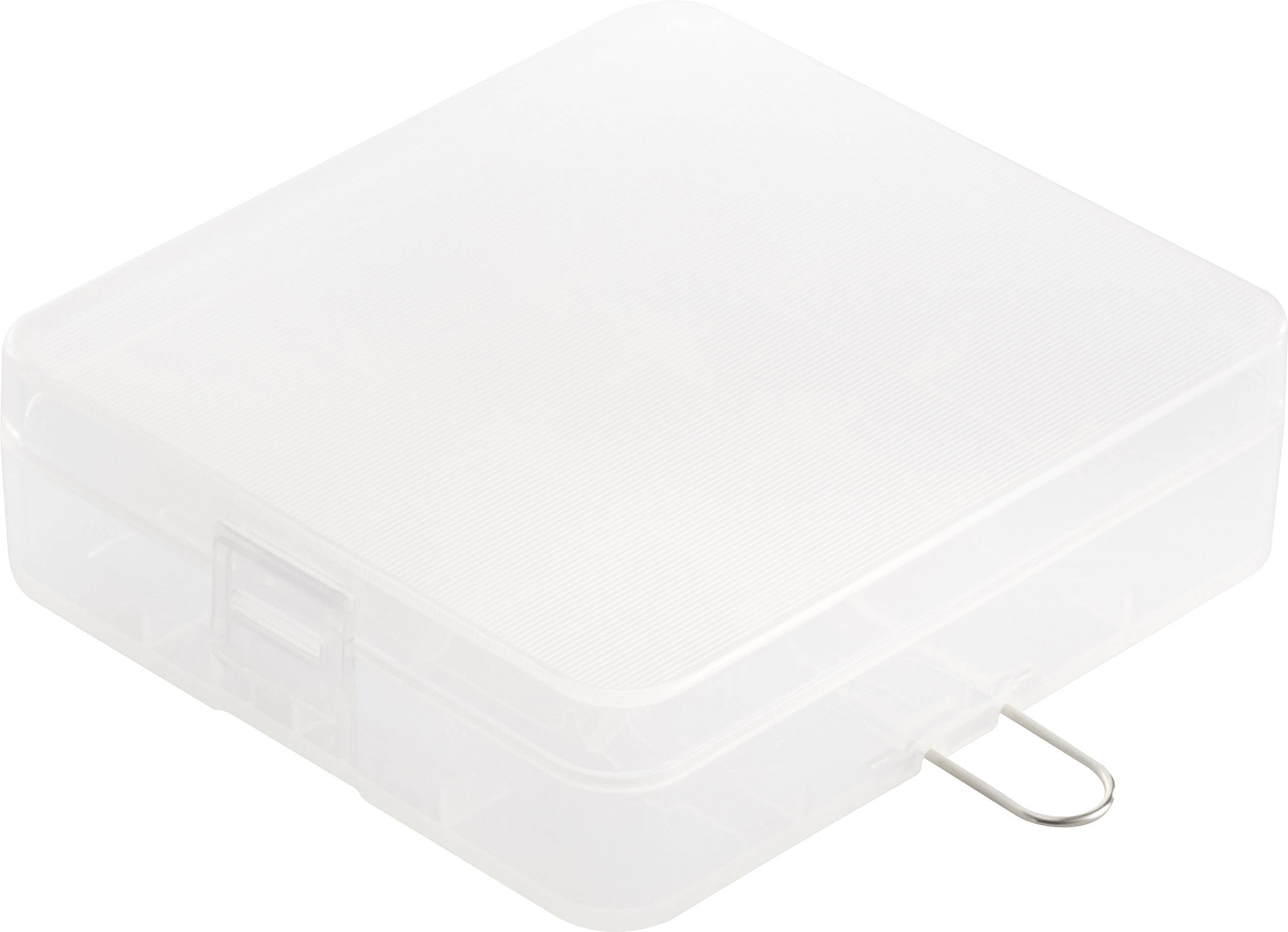Basetech BT-Box-017 Boîte de piles 4x 18650 (L x l x H) 84 x 74 x 23 mm