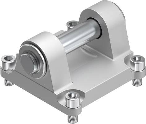 Charnière d'articulation d'entreposage en argent avec quatre vis aux angles, adaptée aux composants de machines lourdes.