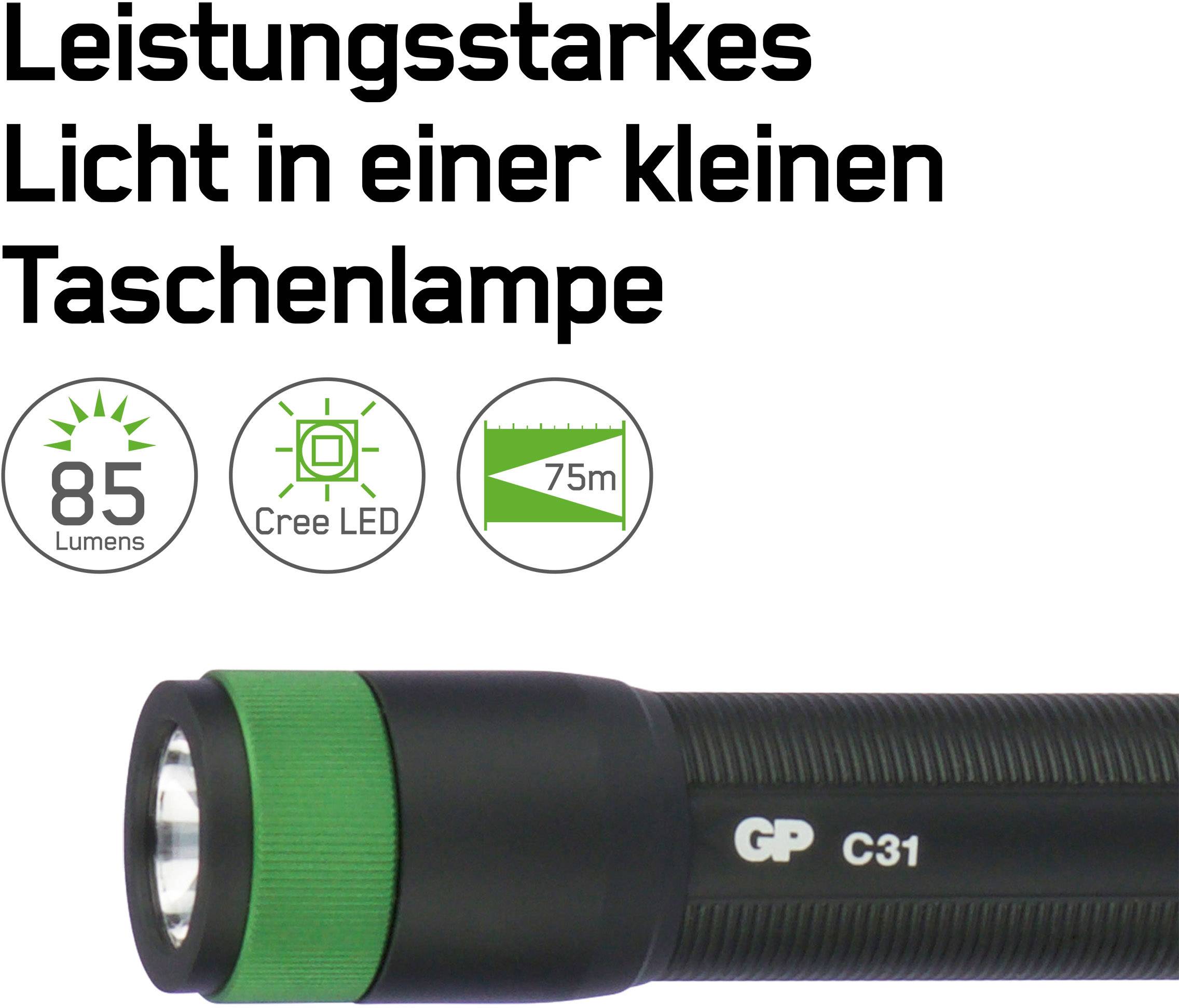 GP Discovery C31 LED Lampe de poche à pile(s) 85 lm 2 h 64 g-1