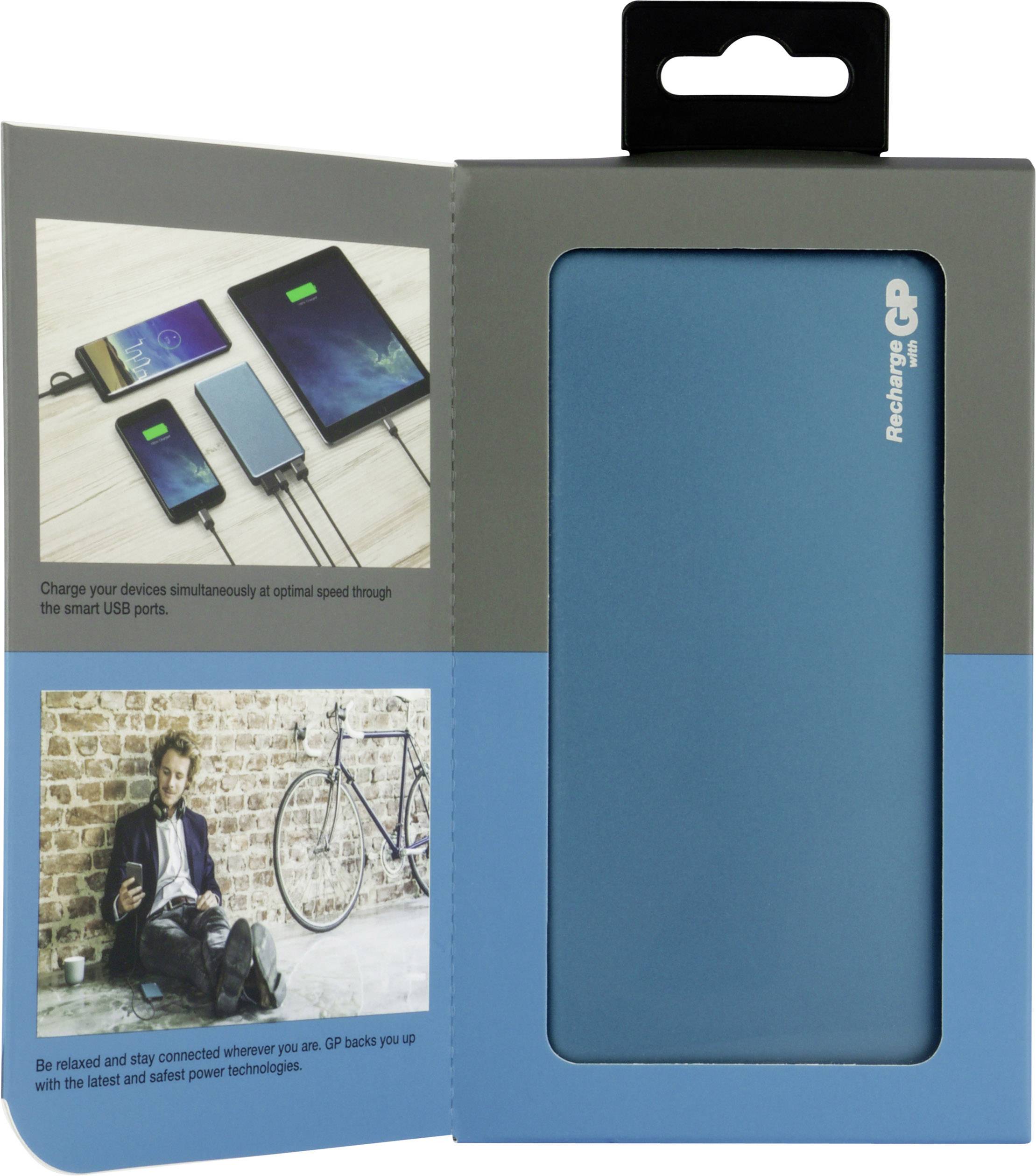 GP MP10MA Powerbank (batterie supplémentaire) 10000 mAh Li-Ion bleu-9