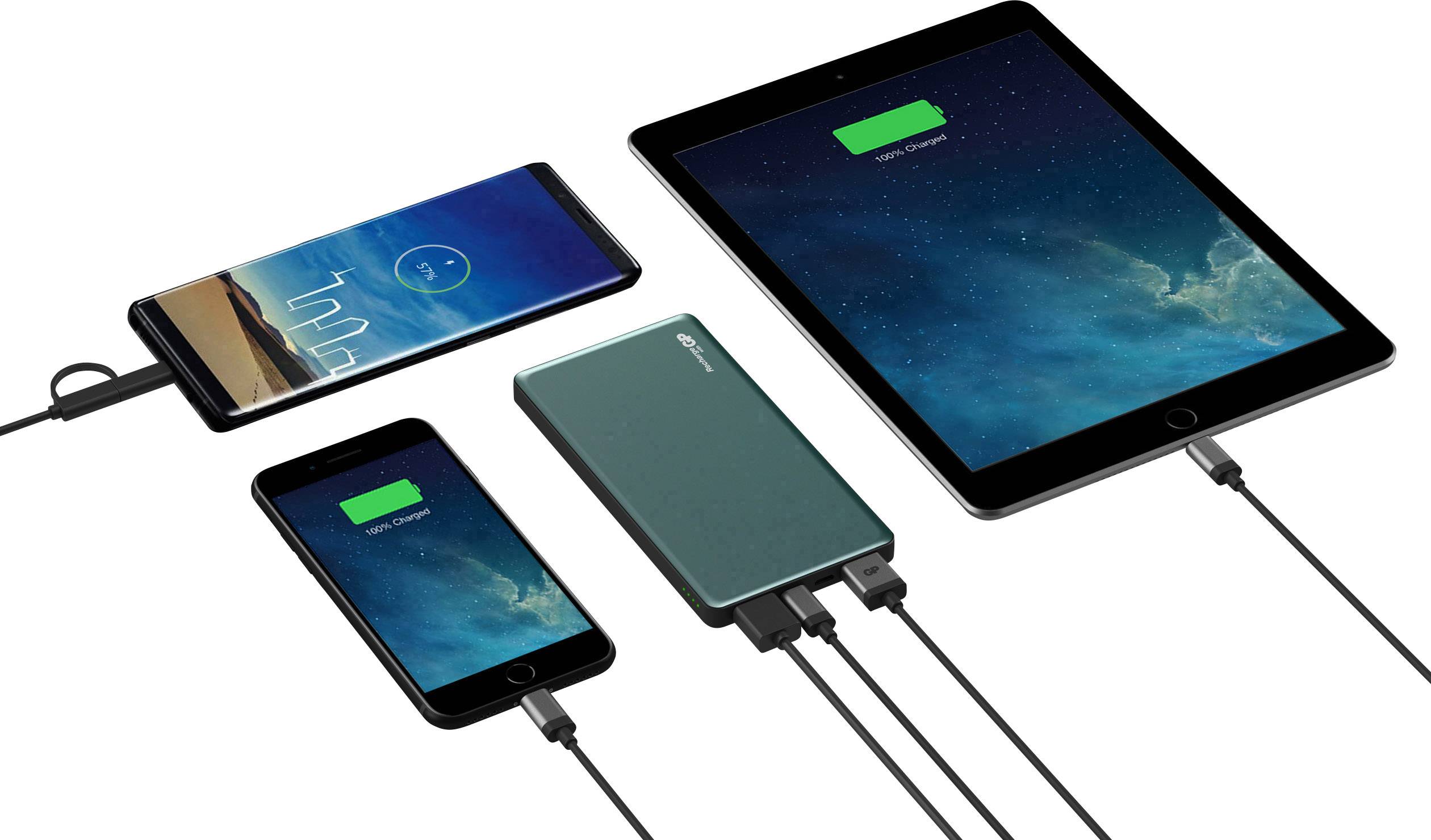 GP MP10MA Powerbank (batterie supplémentaire) 10000 mAh Li-Ion bleu-16