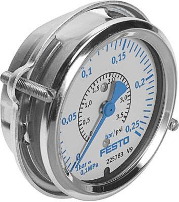 FESTO Manomètre 225783 FMA-63-0,25-C 0 à 0.25 bar 1 pc(s)
