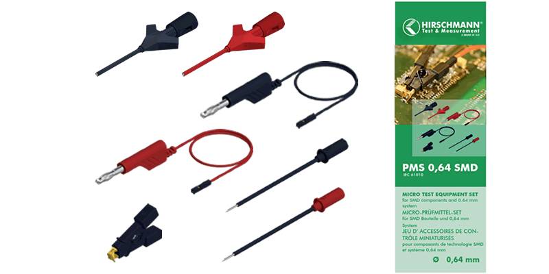 SKS Hirschmann 932960001 PMS SMD Test Lead kit Black/Red 1pc