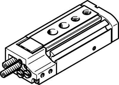 FESTO Mini-chariot 543910 DGSL-4-10-PA Matériau du boîtier: Alliage d'aluminium de corroyage Longueur de course: 10 mm 1 pc(s)