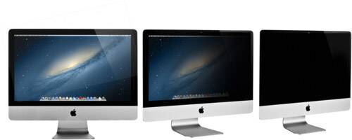 Trois ordinateurs de bureau Apple côte à côte ; l'écran de gauche affiche un système d'exploitation, les deux autres sont noirs.