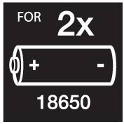 Image du symbole pour Basetech BT-Box-020 Boîte de piles 2x 18650 (L x l x H) 84 x 48 x 24 mm