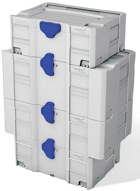 Boîte à outils vide Tanos MIDI-systainer T-Loc II 80101468 plastique ABS (l x H x P) 496 x 157.5 x 296 mm-1