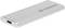 SSD externe Transcend en argent, rectangulaire, avec connexion USB-C.