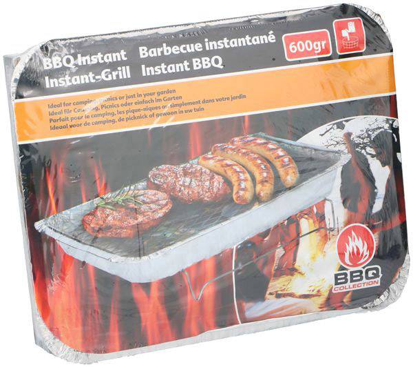 Barbecue 02809 à usage unique, charbon de bois aluminium 1 pc(s