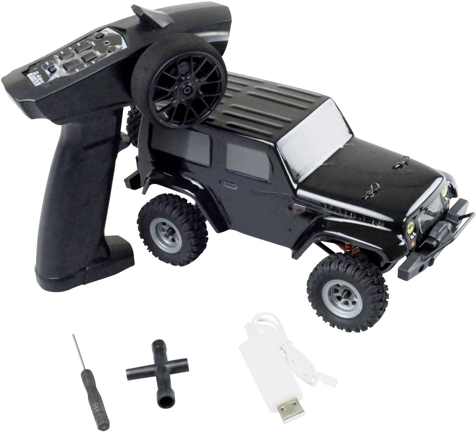 Amewi AM24 Ranger brushed 1:24 Auto RC électrique Crawler 4 roues motrices (4WD) prêt à fonctionner (RtR) 2,4 GHz avec a-4