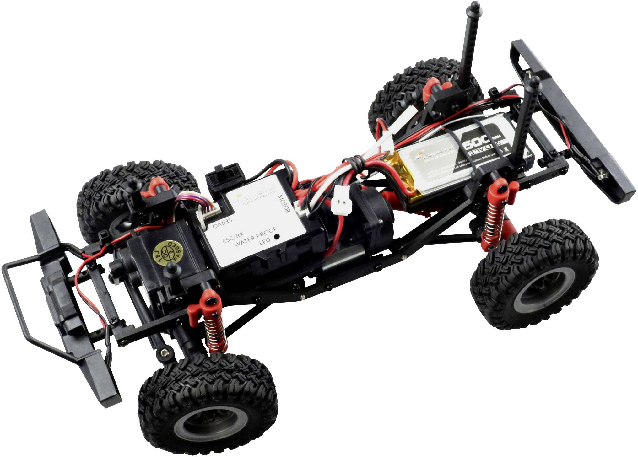 Amewi AM24 Ranger brushed 1:24 Auto RC électrique Crawler 4 roues motrices (4WD) prêt à fonctionner (RtR) 2,4 GHz avec a-6