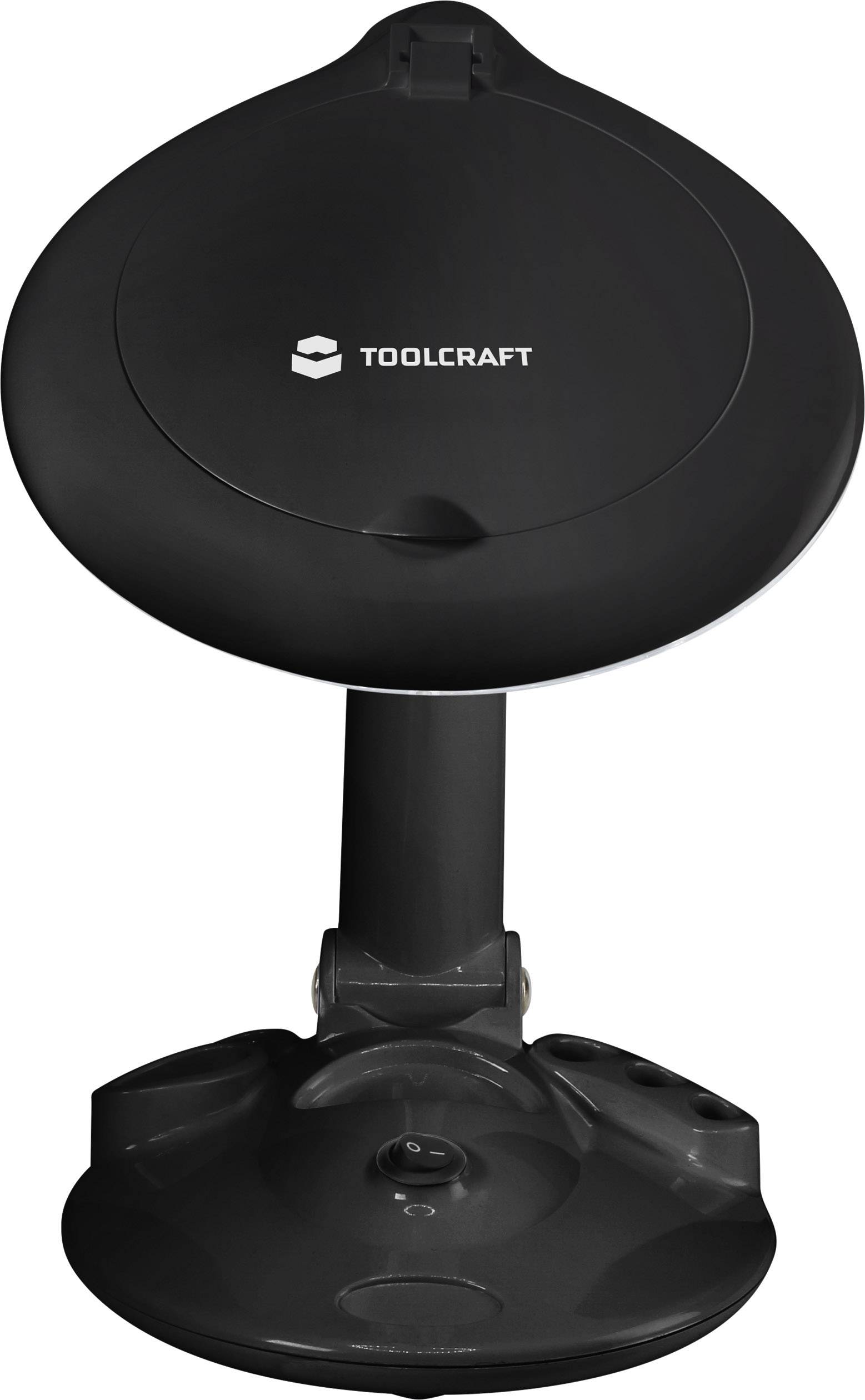 TOOLCRAFT TO-6394491 Lampe loupe de table 6 W noire 1.75 x 120 mm Nombre de LEDs: 72-1